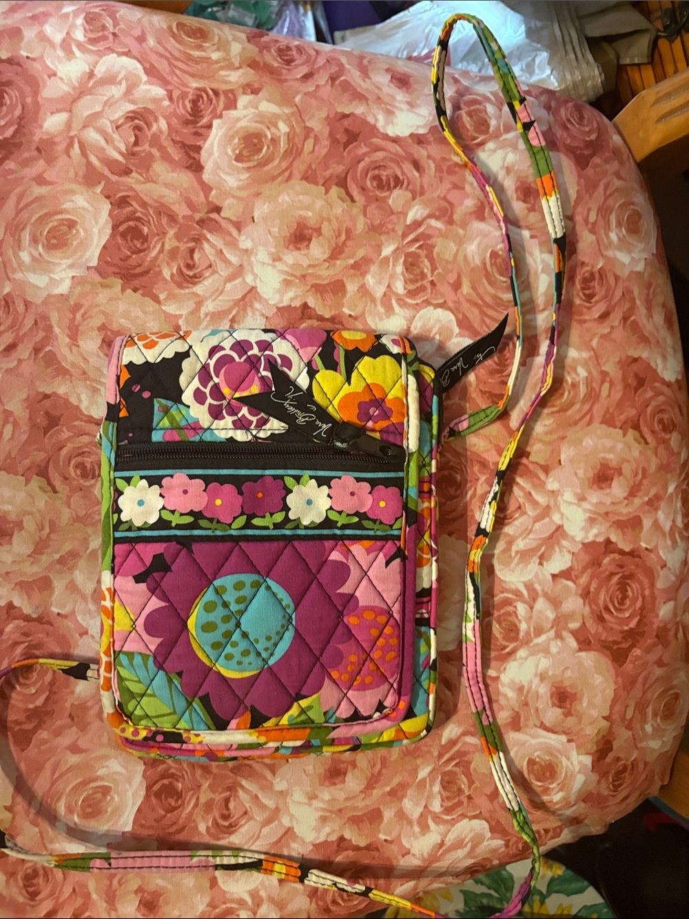 Vera Bradley Multicolor Floral Quilted Crossbody Bag